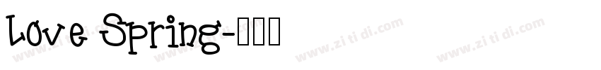 Love Spring字体转换